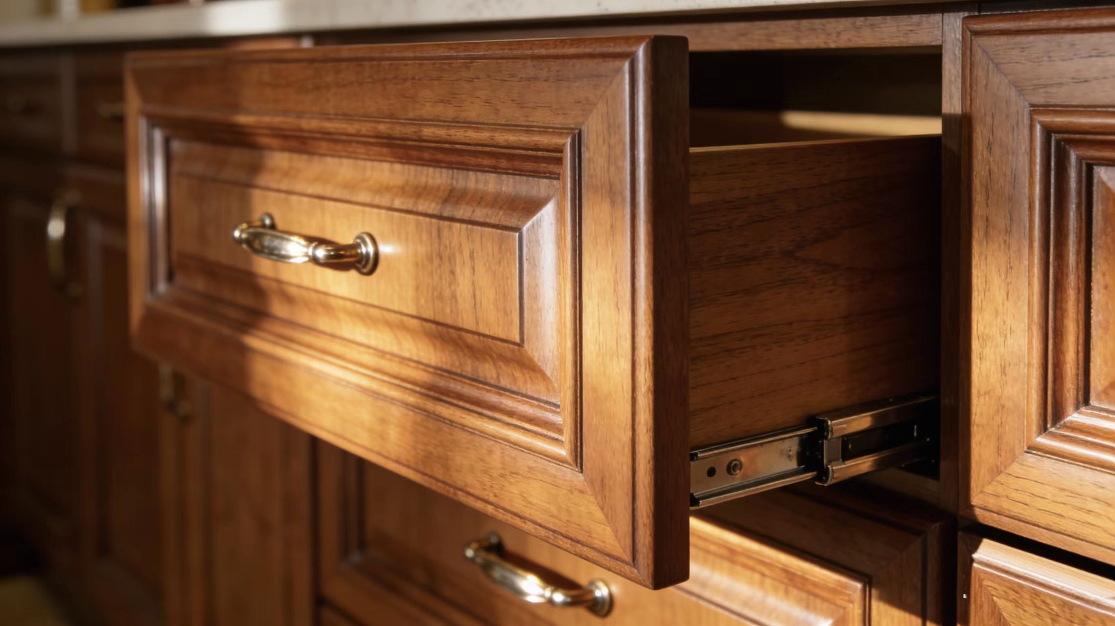 Solid wood drawer