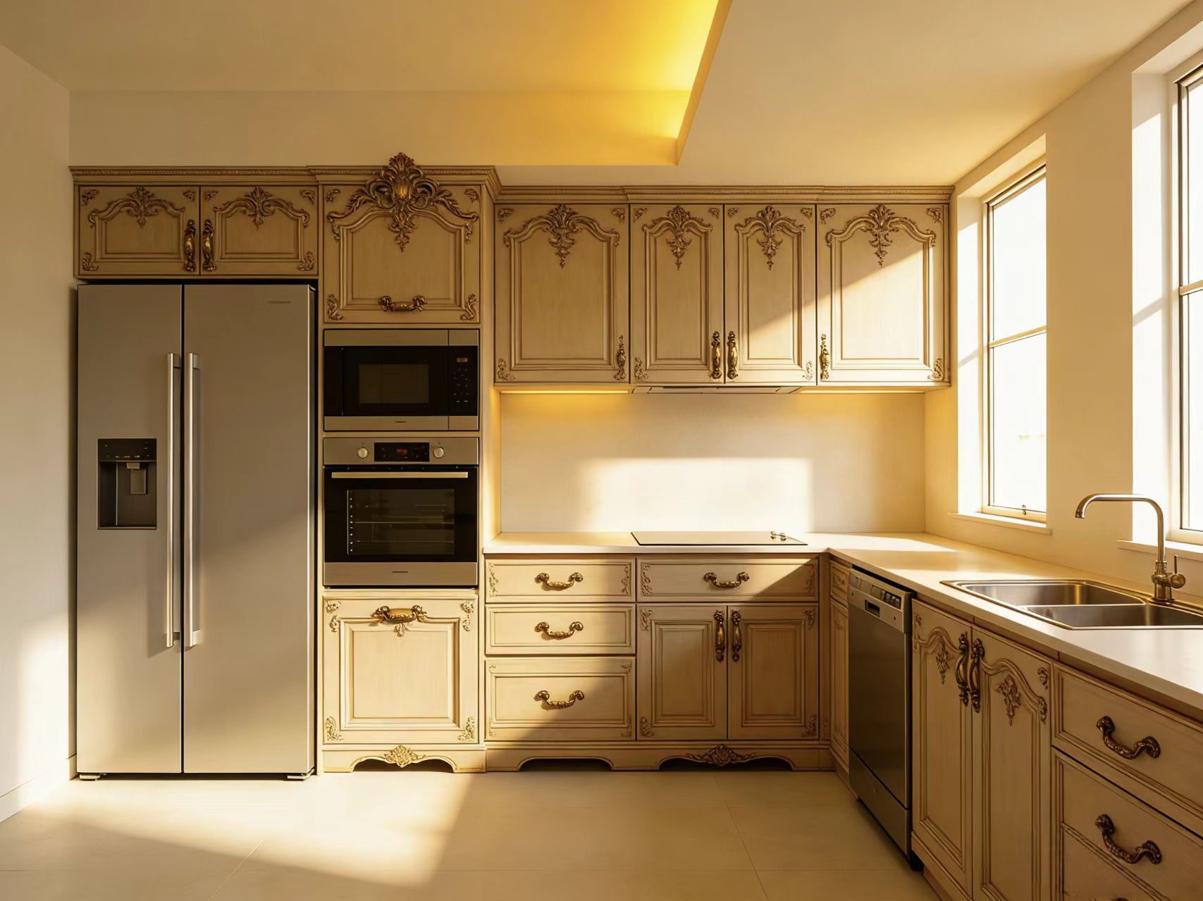 French carved retro style