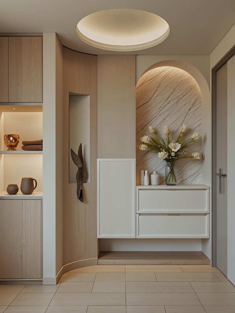 Light wood color multi-layer solid wood board