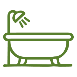 Bathtub icon for sanitary ware