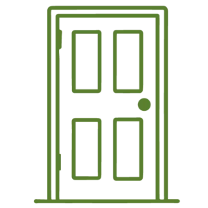 Door and window icon for construction projects